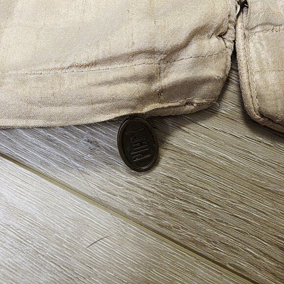 2 Pier 1 Embroidered Jute Birch Tree Throw Pillow Cover 17 X 17 Zipper Closure - Picture 7 of 9